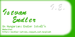 istvan endler business card